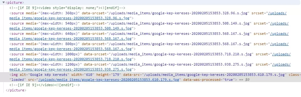 Kép SEO - Responsive Képek html kódja